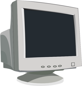 Old Computer Monitor Clip Art